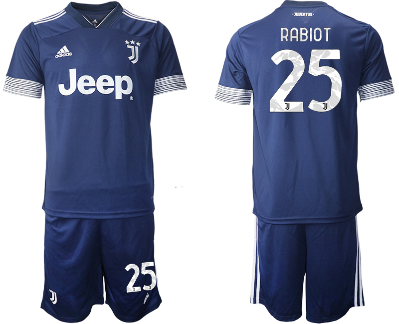 Men 2020-2021 club Juventus away #25 blue Soccer Jerseys